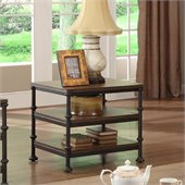 Riverside Furniture Camden Town Rectangular End Table in Hampton Road Ash