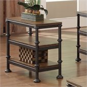 Riverside Furniture Camden Town Chairside Table in Hampton Road Ash
