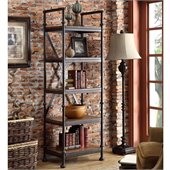 Riverside Furniture Camden Town Etagere Bookcase in Hampton Road Ash