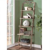 Riverside Furniture Lean Living Leaning Bookcase in Smoky Driftwood