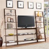 Riverside Furniture Lean Living TV Stand in Burnished Brownstone