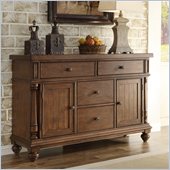 Riverside Furniture Newburgh Buffet in Antique Ginger