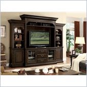 Riverside Furniture Binghamton TV Entertainment Center in Vintage Mocha