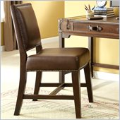 Riverside Furniture Latitudes Desk Chair in Aged Cognac Wood