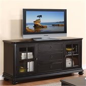 Riverside Furniture Beacon Point 69 Inch TV Console in Pepper Black