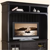 Riverside Furniture Beacon Point Hutch in Pepper Black