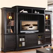 Riverside Furniture Beacon Point Left Pier in Pepper Black