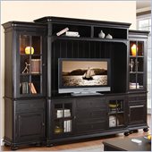 Riverside Furniture Beacon Point TV Entertainment Center in Pepper Black