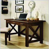 Riverside Furniture Windridge Writing Desk in Sagamore Burnished Ash
