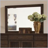 Riverside Furniture Windridge Landscape Mirror in Burnished Ash