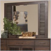 Riverside Furniture Windridge Slat Mirror in Sagamore Burnished Ash