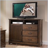 Riverside Furniture Windridge Media Chest in Sagamore Burnished Ash