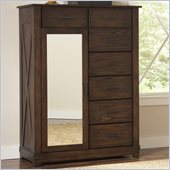 Riverside Furniture Windridge Mirror Door Chest in Sagamore Burnished Ash