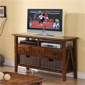 Riverside Furniture Claremont Console Table in Toffee