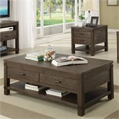 Riverside Furniture Promenade Rectangular Cocktail Table in Warm Cocoa