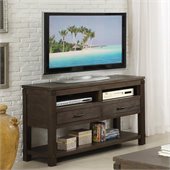 Riverside Furniture Promenade Console Table in Warm Cocoa