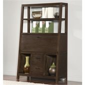 Riverside Furniture Promenade Canted Computer Desk in Warm Cocoa