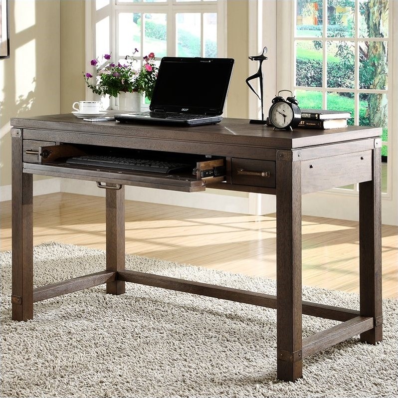 Riverside Furniture Promenade Writing Desk in Warm Cocoa