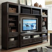Riverside Furniture Promenade TV Entertainment Center in Warm Cocoa