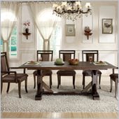 Riverside Furniture Promenade Trestle Table in Warm Cocoa