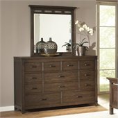 Riverside Furniture Promenade 10 Drawer Dresser in Warm Cocoa