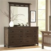 Riverside Furniture Promenade 6 Drawer Dresser in Warm Cocoa