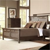 Riverside Furniture Promenade Panel Platform Bed in Warm Cocoa