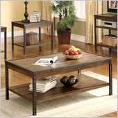 Riverside Furniture Timber Ridge Rectangular Cocktail Table in Homestead Distressed Oak