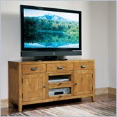 Riverside Furniture Summerhill 58 Inch TV Console in Canby Rustic Pine