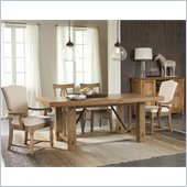 Riverside Furniture Summerhill 6 Piece Dining Table Set in Canby Rustic Pine