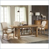 Riverside Furniture Summerhill 6 Piece Dining Table Set in Rustic Pine