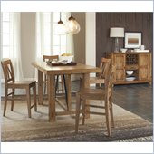 Riverside Furniture Summerhill 6 Piece Dining Table Set in Rustic Pine