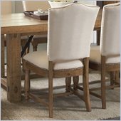 Riverside Furniture Summerhill Upholstered Side Chair in Canby Rustic Pine
