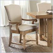 Riverside Furniture Summerhill Upholstered Arm Chair in Canby Rustic Pine