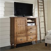 Riverside Furniture Summerhill Media Chest in Canby Rustic Pine