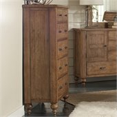Riverside Furniture Summerhill 6 Drawer Chest in Canby Rustic Pine