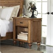 Riverside Furniture Summerhill 1 Drawer Nightstand in Canby Rustic Pine