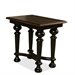 Riverside Furniture Williamsport Chairside Table in Nutmeg/Kettle Black