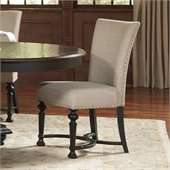Riverside Furniture Williamsport Dining Side Chair in Kettle Black