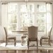Riverside Furniture Coventry 5 Piece Dining Table Set in Weathered Driftwood and Dover  White