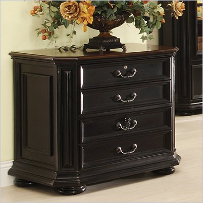 Riverside Furniture Allegro Lateral File Cabinet in Rubed Black