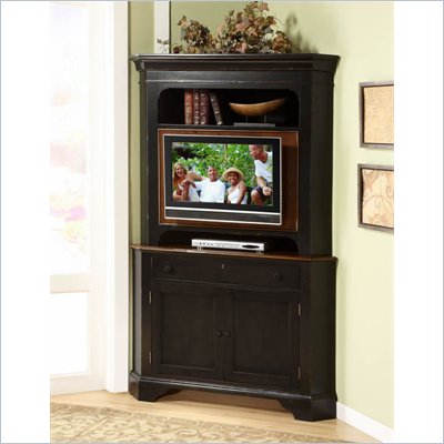Riverside Furniture American Crossroads Corner Cabinet in Brown