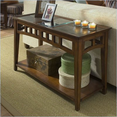 Riverside Andorra Sofa Table in Eden Burnished Cherry