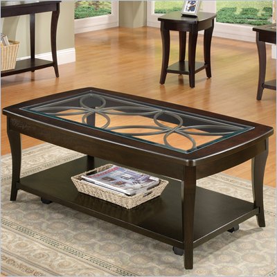 Riverside Furniture Annandale Rectangular Coffee Table in Dark Mahogany