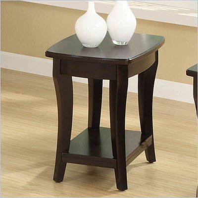 Riverside Furniture Annandale Chairside Table in Dark Mahogany