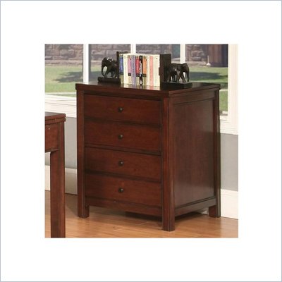 Riverside Furniture Avenue File Cabinet in Dark Cherry Finish