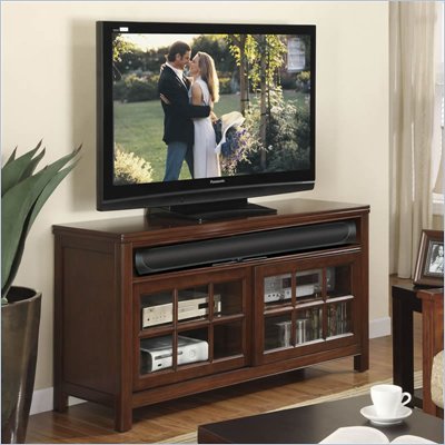 Riverside Furniture Avenue TV Stand in Dark Cherry