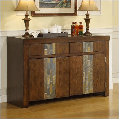 Riverside Furniture Belize Server in Old Word Distressed Pine