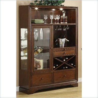 Riverside Furniture Bella Vista China Cabinet in Warm Cherry
