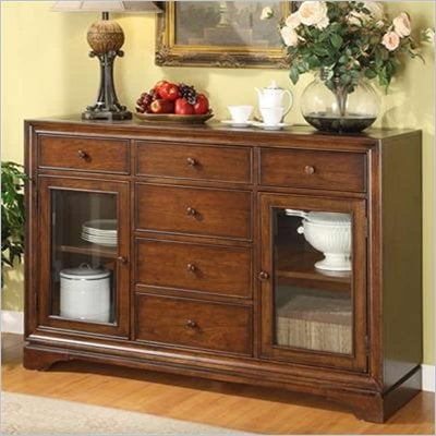 Riverside Furniture Bella Vista Server in Warm Cherry